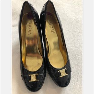 Ralph Lauren Black Patent Pumps